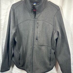 Lightweight Gray Full-Zip Shirt Jacket -